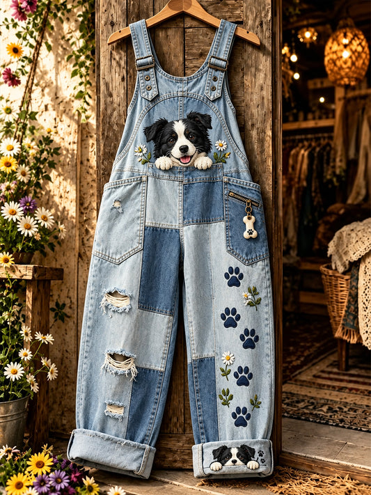 Lässige Damen-Overalls mit lustigem Tiermotiv-Druck