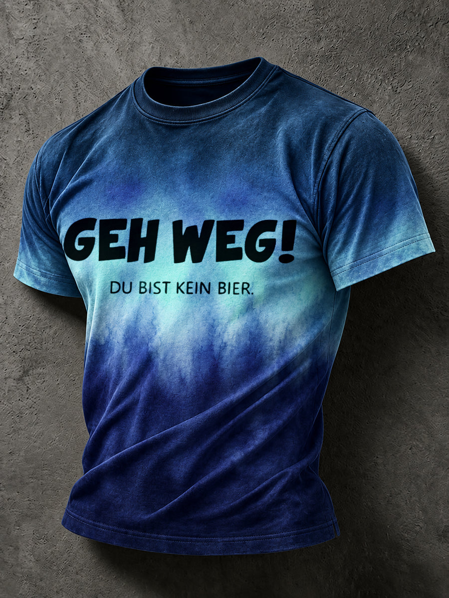 Lässiges Herren-T-Shirt mit witzigem deutschem Spruch-Print