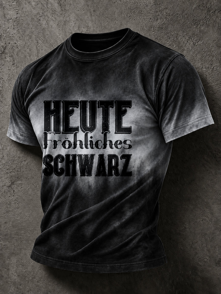 Lässiges Herren-T-Shirt mit witzigem deutschem Spruch-Print