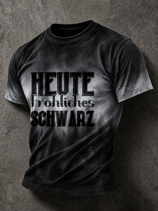 Lässiges Herren-T-Shirt mit witzigem deutschem Spruch-Print