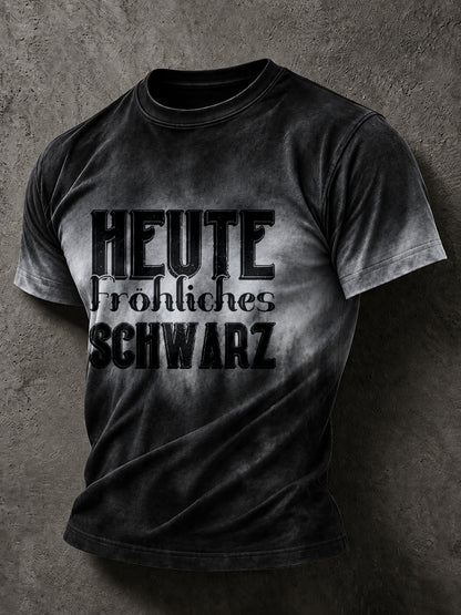 Lässiges Herren-T-Shirt mit witzigem deutschem Spruch-Print