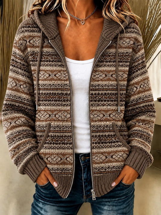 Kuscheliger Strickhoodie für Damen
