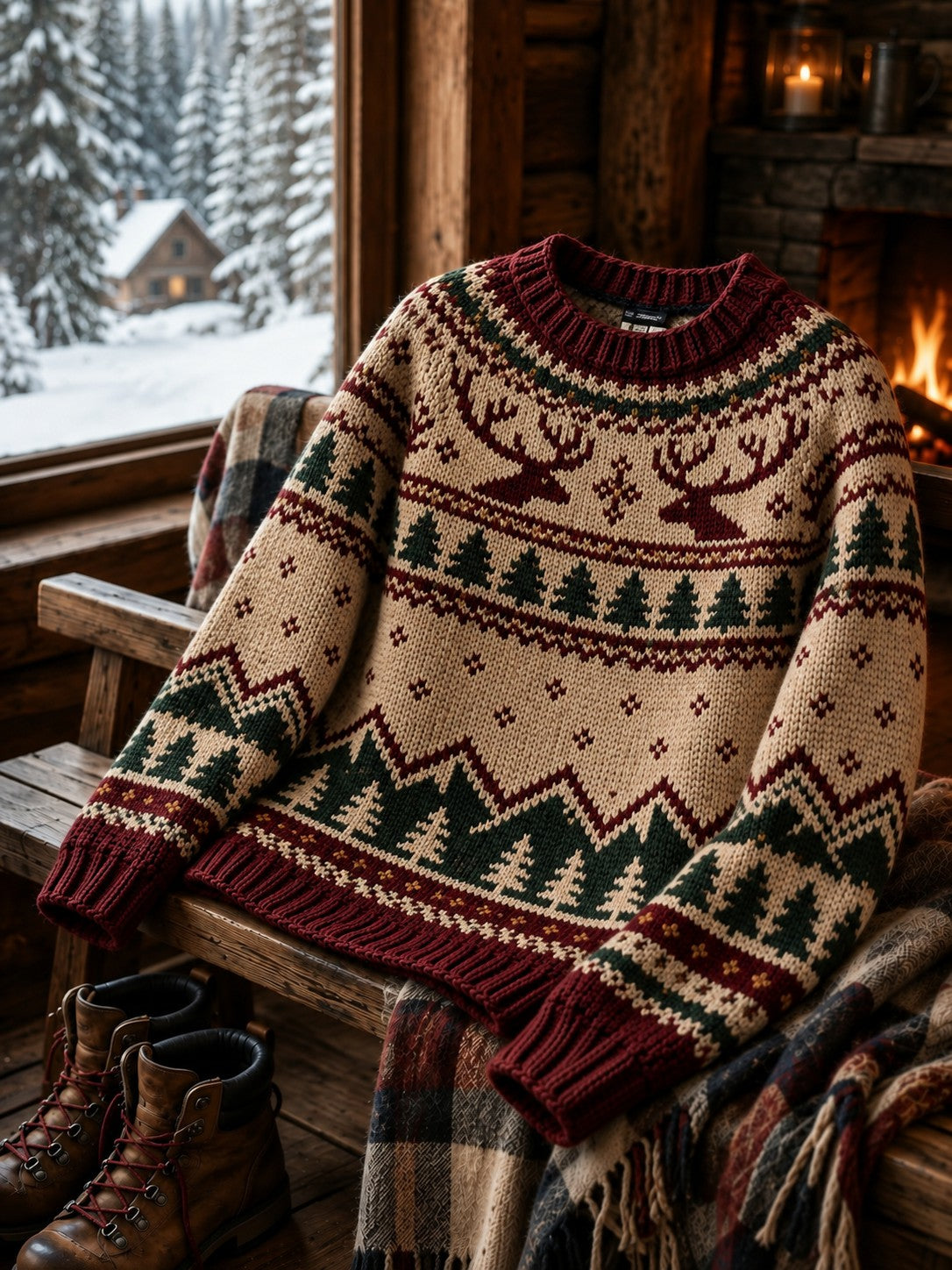 Bequemer Strickpullover für Herren