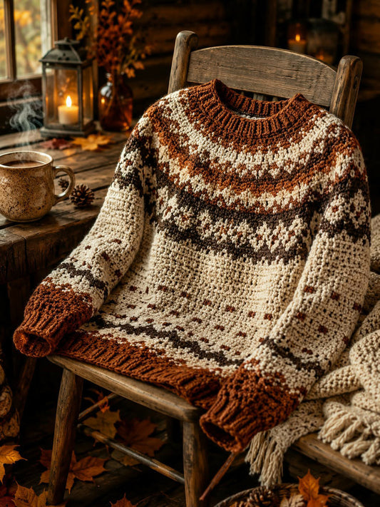 Bequemer Strickpullover für Herren
