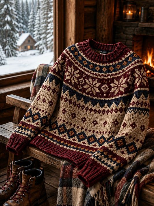 Bequemer Strickpullover für Herren
