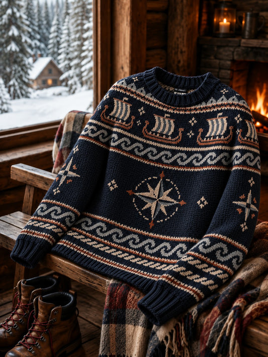 Bequemer Strickpullover für Herren