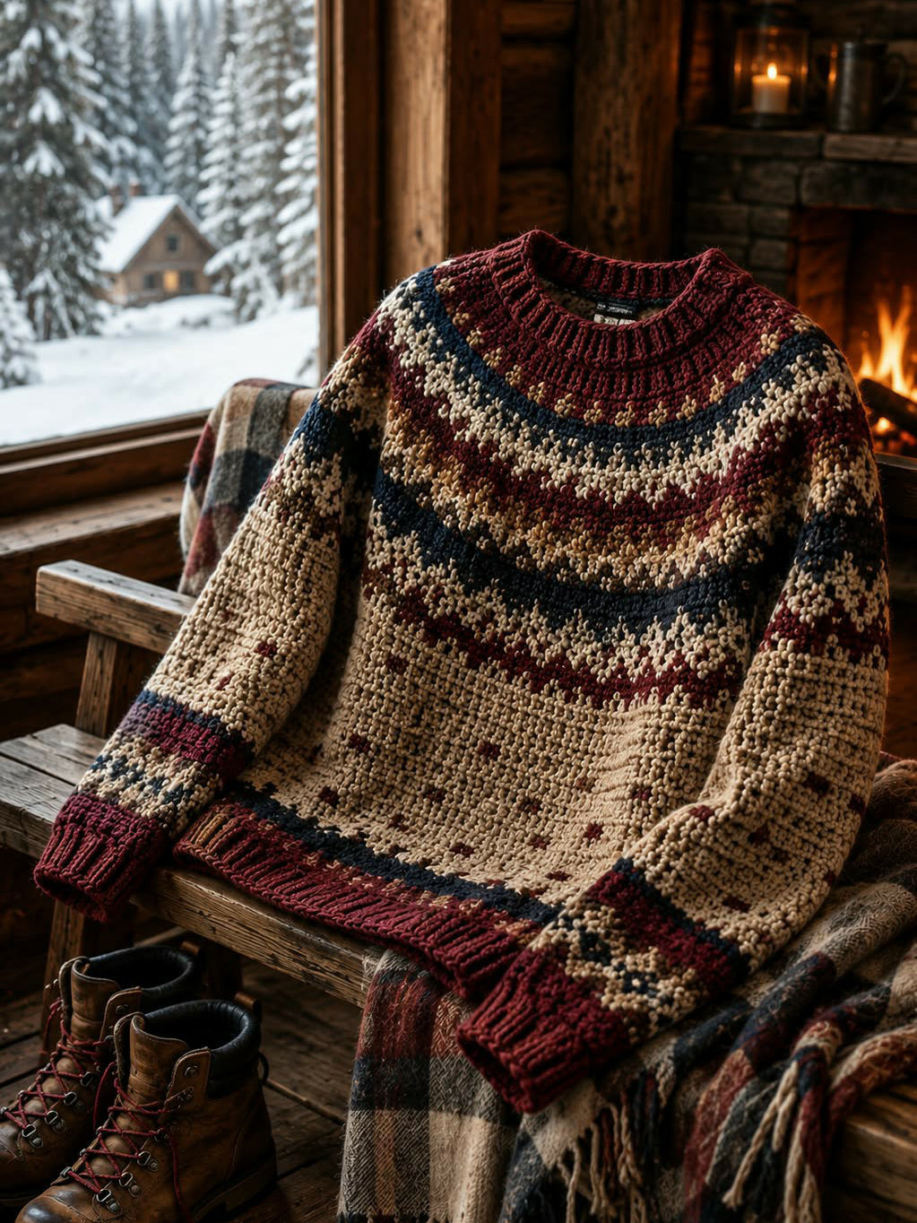 Herren Gemütlicher Strick pullover