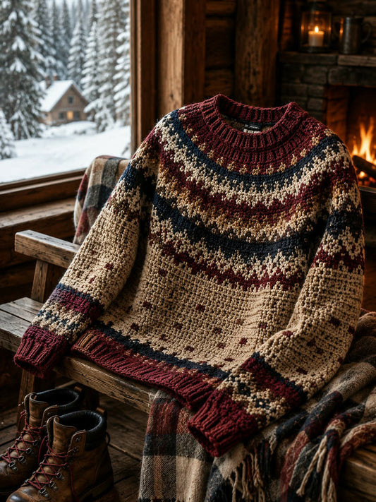 Herren Gemütlicher Strick pullover