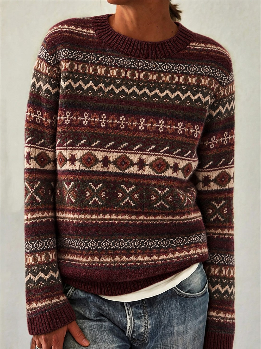 Kuscheliger Strickpullover für Damen