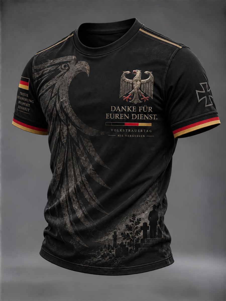 Herren-T-Shirt mit Aufdruck zum Volkstrauertag