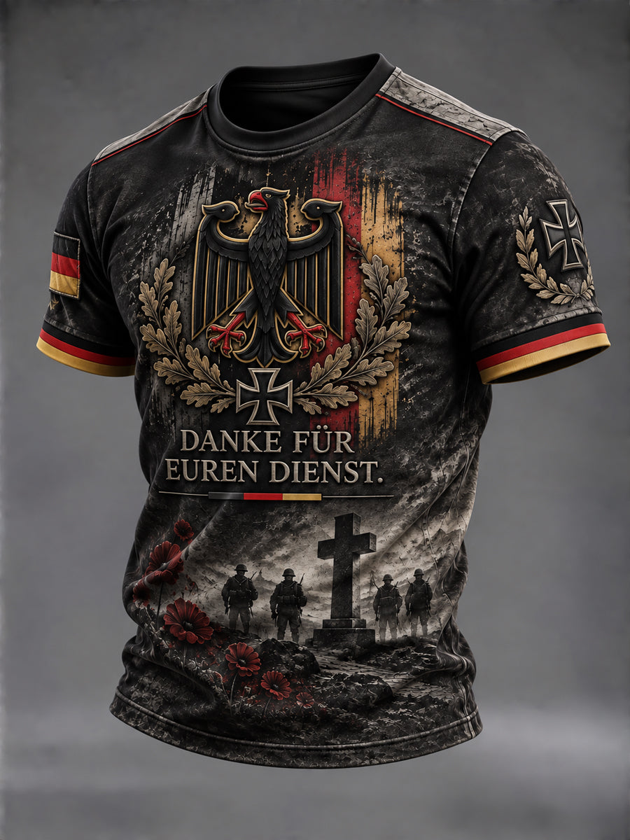Herren-T-Shirt mit Aufdruck zum Volkstrauertag