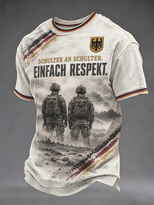 Herren-T-Shirt mit Deutschland-Volkstrauertag-Print