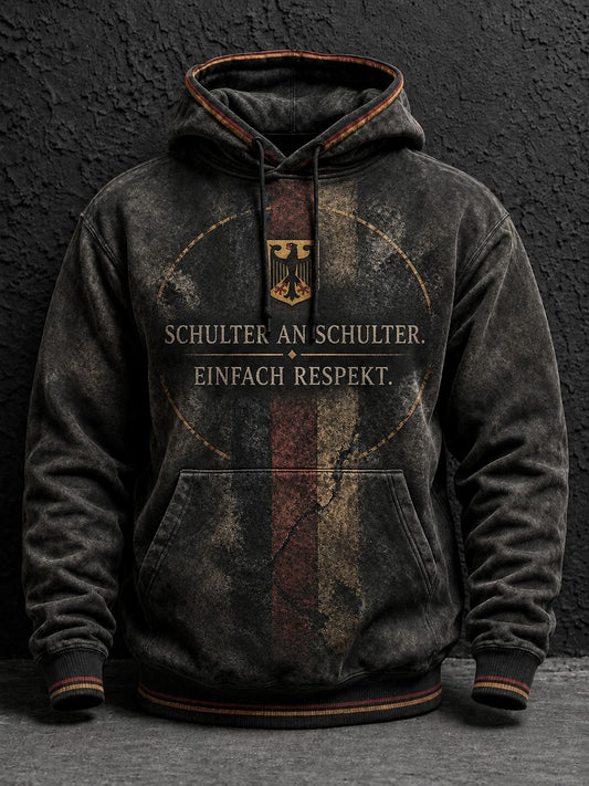 Herren Deutschland Volkstrauertag Tag bedruckte Kapuzenjacke