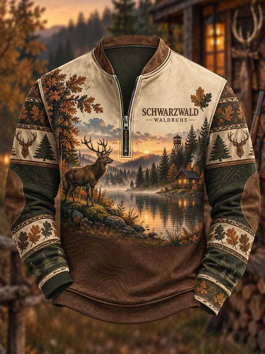 Herren-Herbstjacke mit langen Ärmeln für die Jagdsaison