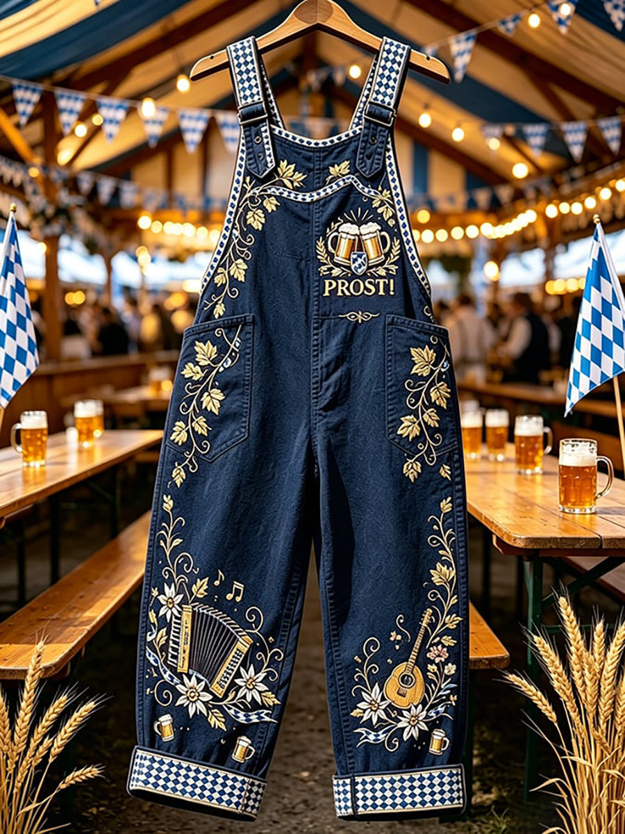 Lässiger Jumpsuit im Oktoberfest-Stil für Damen