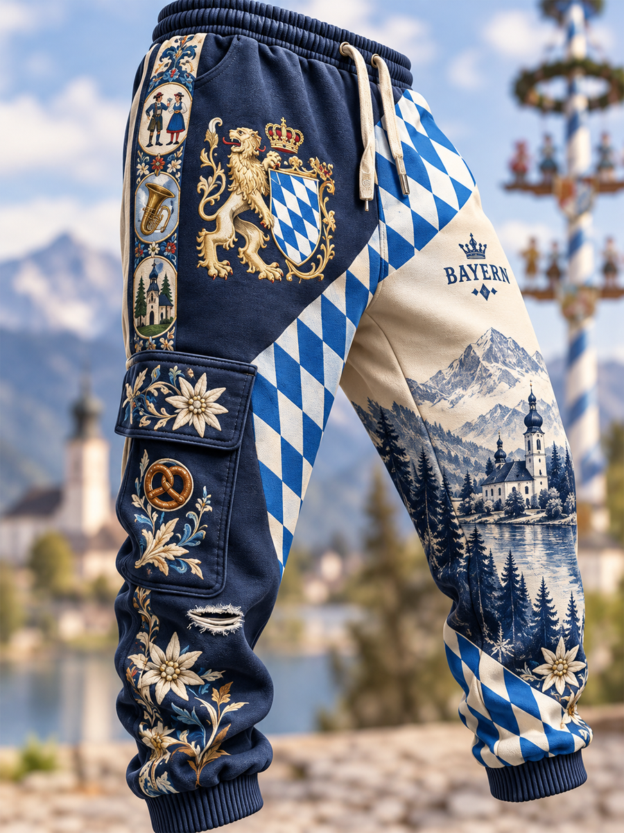 Herren-Freizeithose aus Baumwolle, Bayern-Style