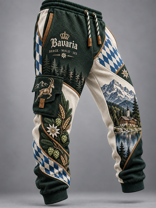 Herren Bavaria Print Freizeit-Jogging hose