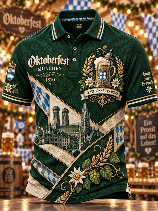 Herren-Oktoberfest-Poloshirt