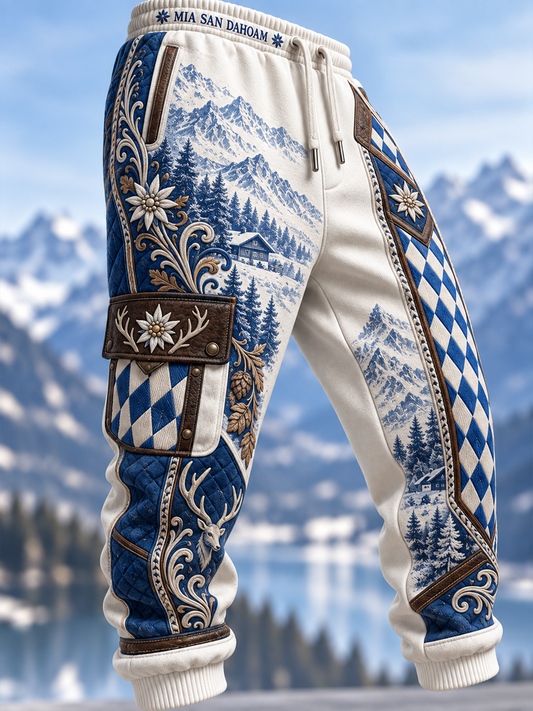 Herren-Freizeithose aus Baumwolle, Bayern-Style