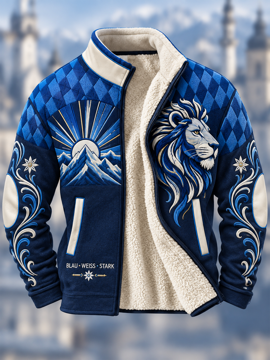 Herren-Fleecejacke aus Bavaria-Composite-Material