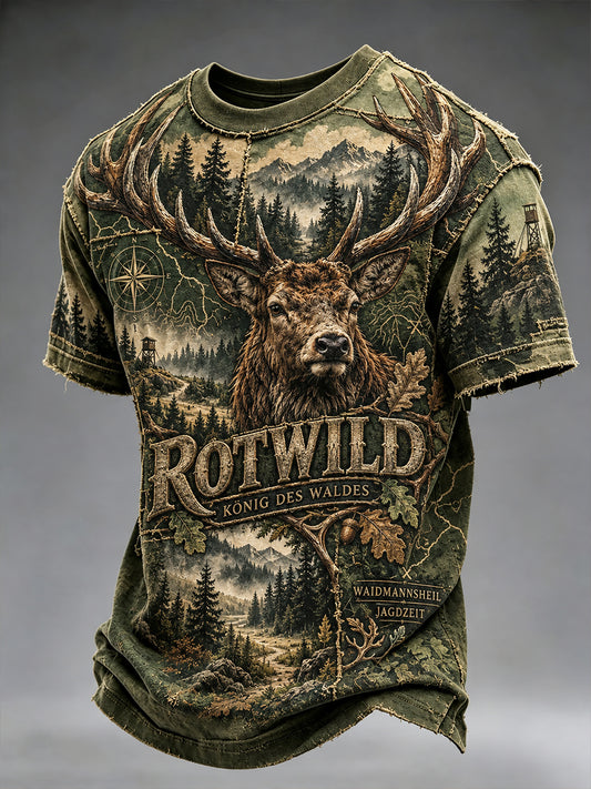 Männer deutsche Jagd saison kurze Ärmel T-Shirt