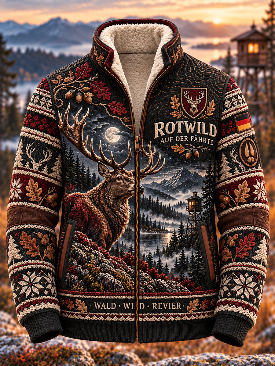 Herren-Jagdjacke aus Komposit-Fleece für die deutsche Jagdsaison
