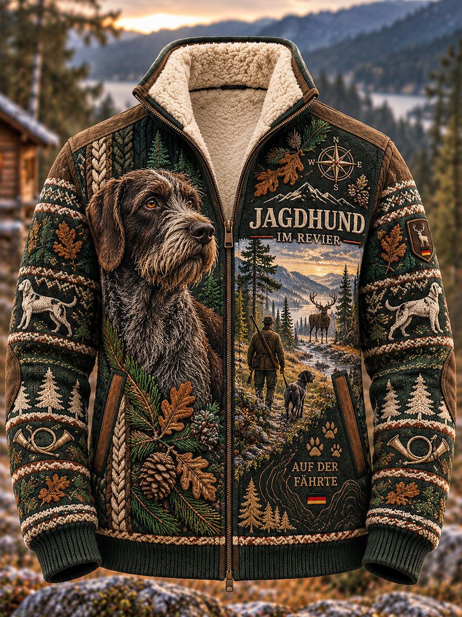 Herren-Jagdjacke aus Komposit-Fleece für die deutsche Jagdsaison
