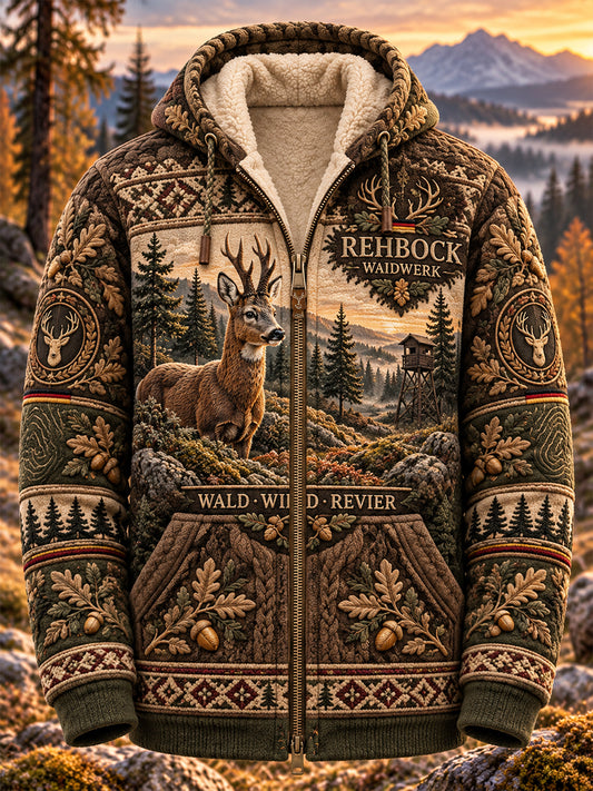 Herren-Flanellkapuzenjacke für die deutsche Jagdsaison