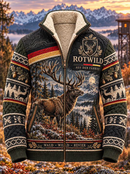 Herren-Jagdjacke aus Komposit-Fleece für die deutsche Jagdsaison