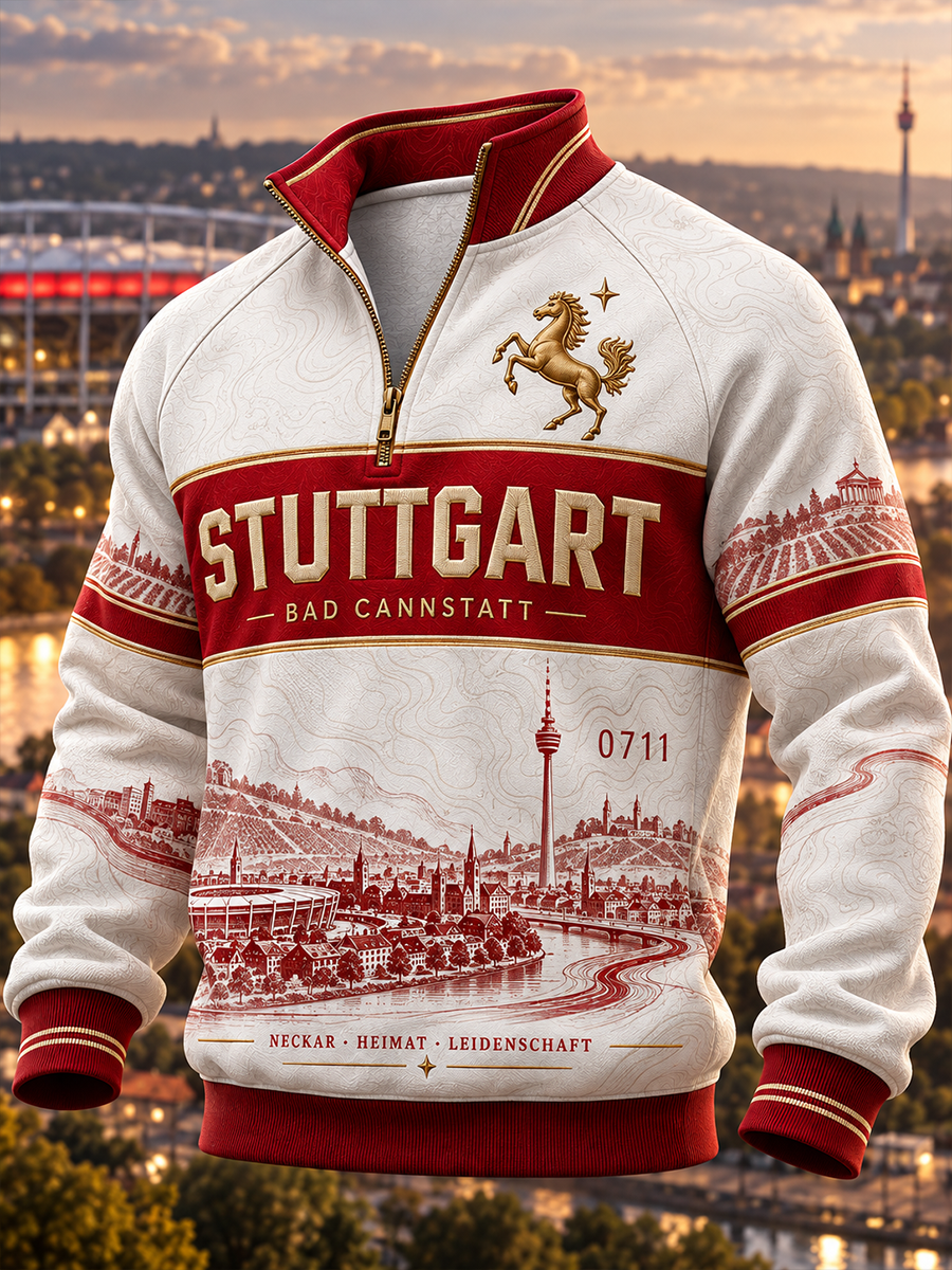 Herren-Kapuzenpullover mit Reißverschluss