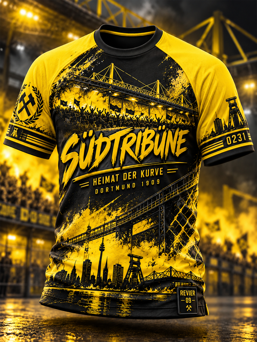 Herren-T-Shirt mit kurzen Ärmeln aus Dortmund