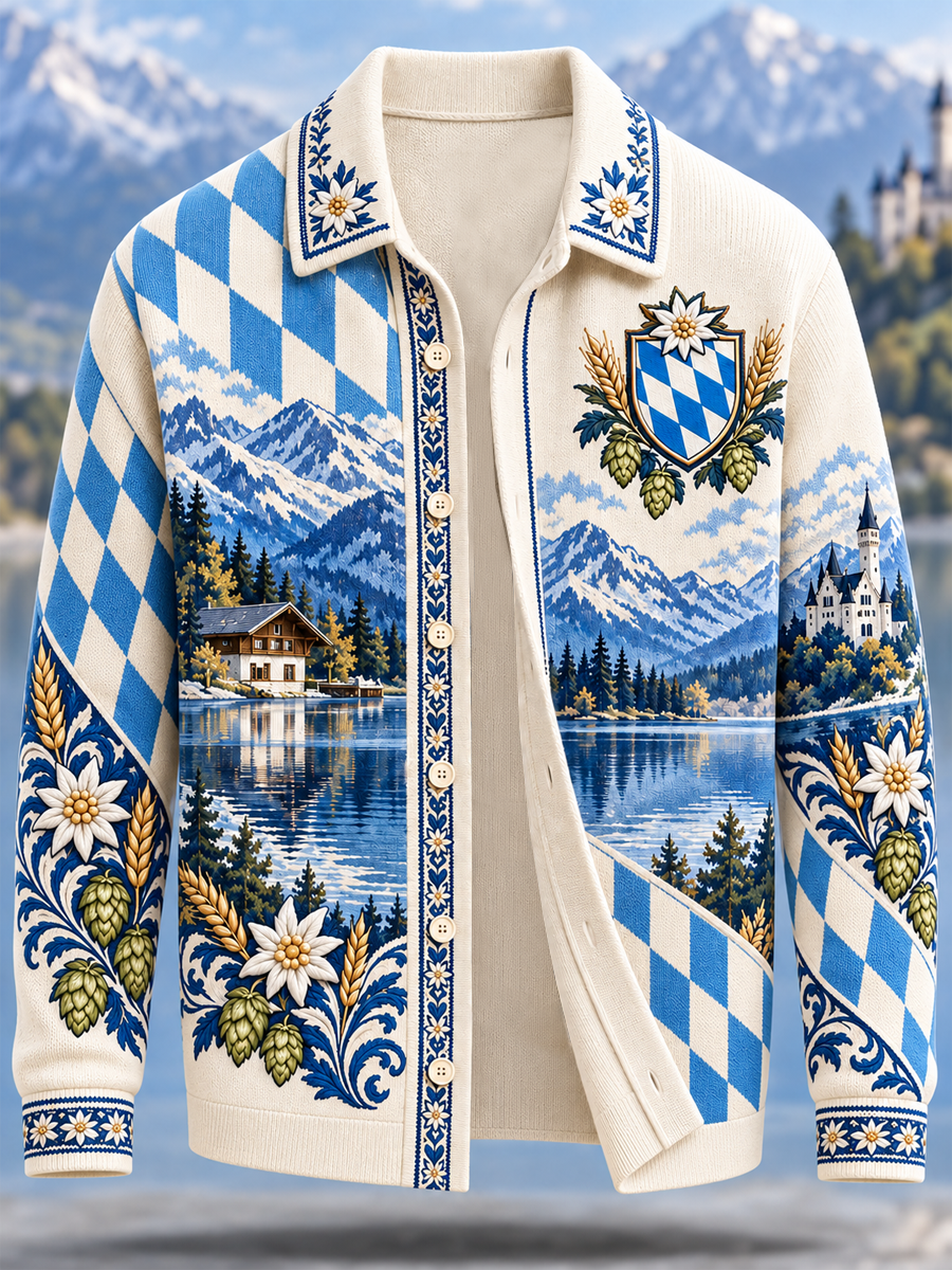 Herren-Bayerischer Kunstwollpullover