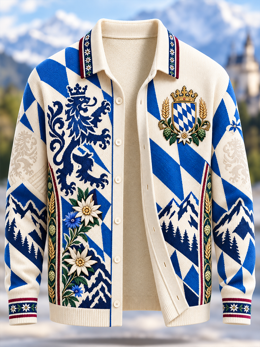 Herren-Bayerischer Kunstwollpullover