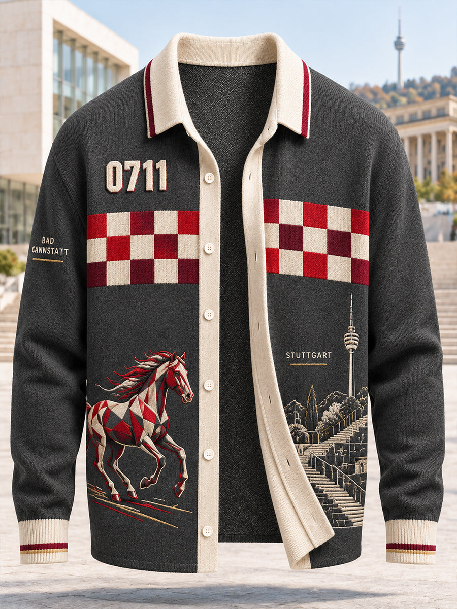 Herren VfB Stuttgart Imitation Woll pullover