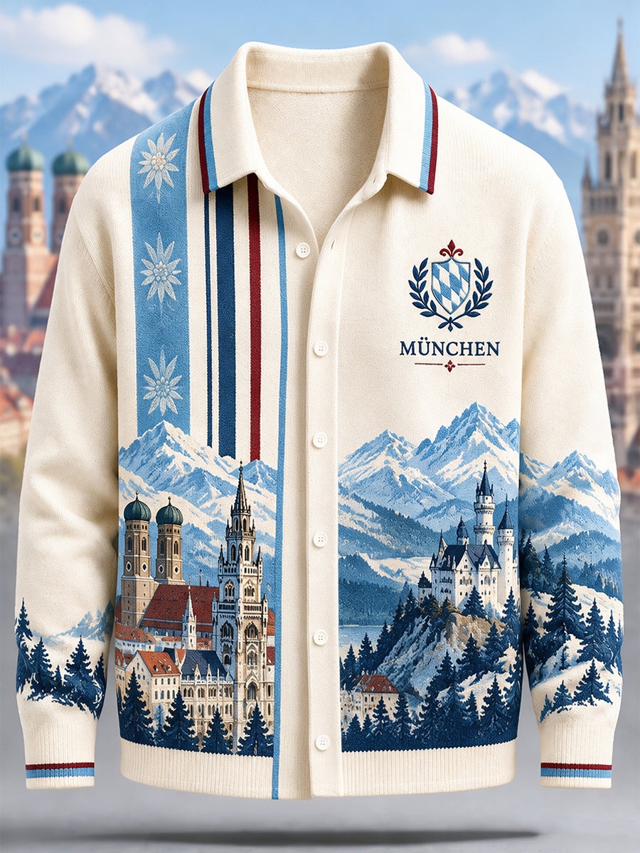Herren-Bayern-Pullover aus Kunstwolle