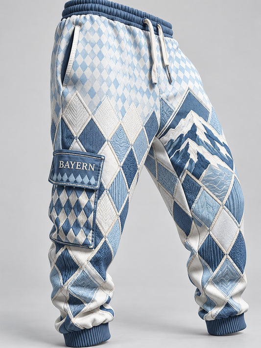 Herren-Freizeithose im bayerischen Stil aus Sweatstoff