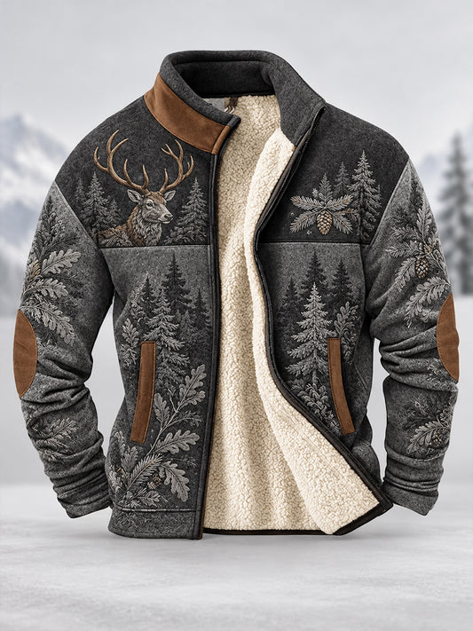Herren-Fleecejacke im bayerischen Stil