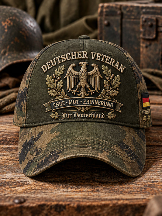 Herren-Kappe mit Grafikmotiv zum Veteranengedenken