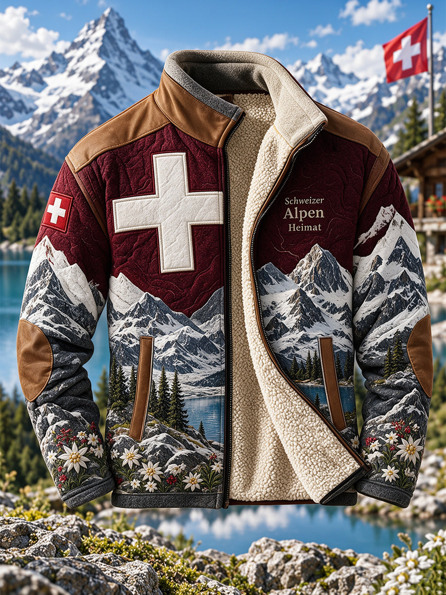 Herren-Schweiz-Composite-Fleecejacke