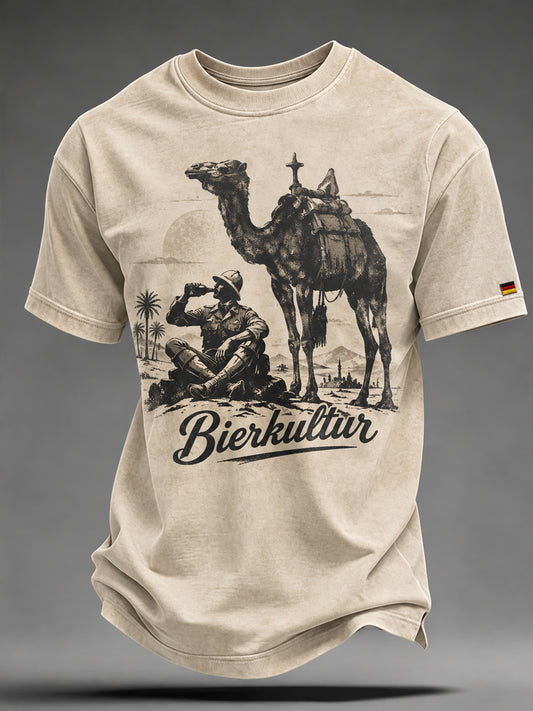 Herren-T-Shirt mit Kurzärmeln und Spirit-Kultur-Design
