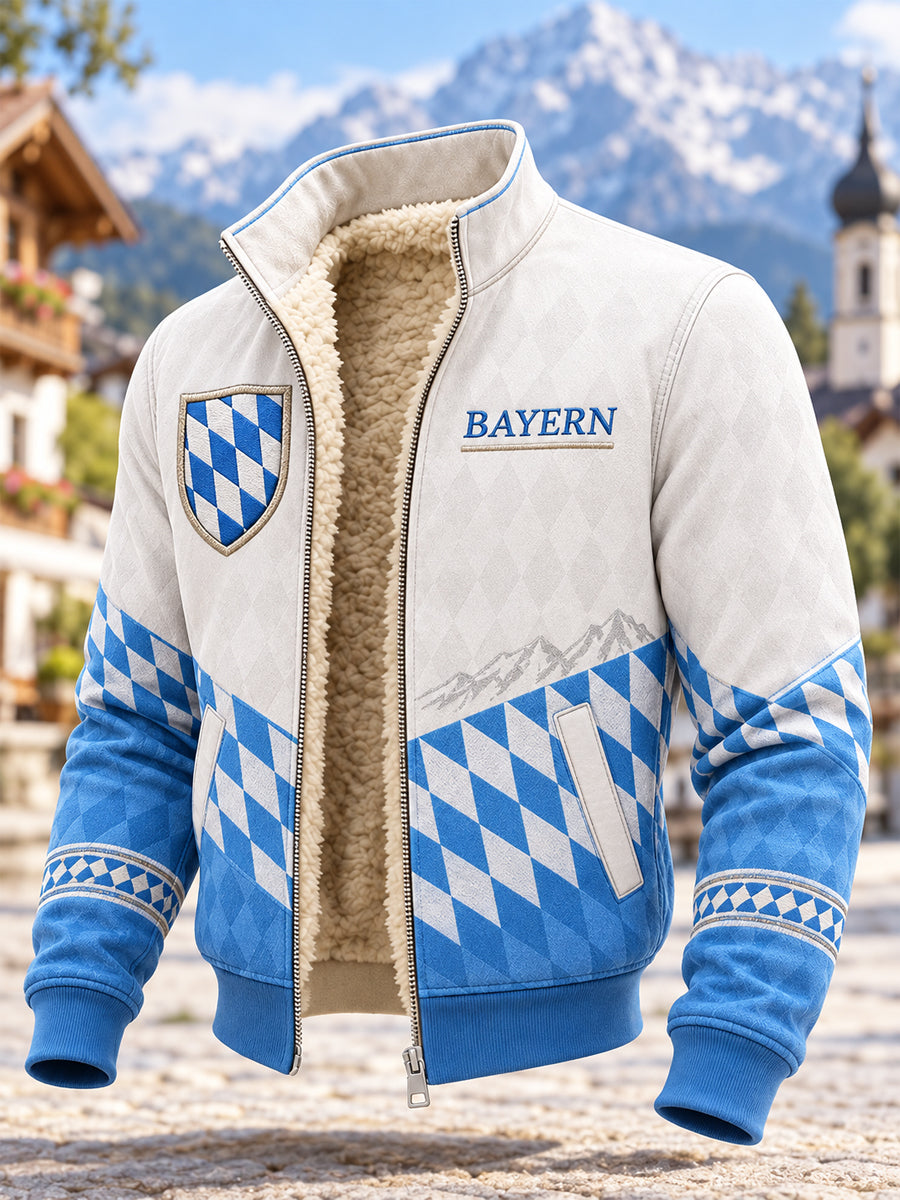 Herren-Fleecejacke aus Bavaria-Composite-Material