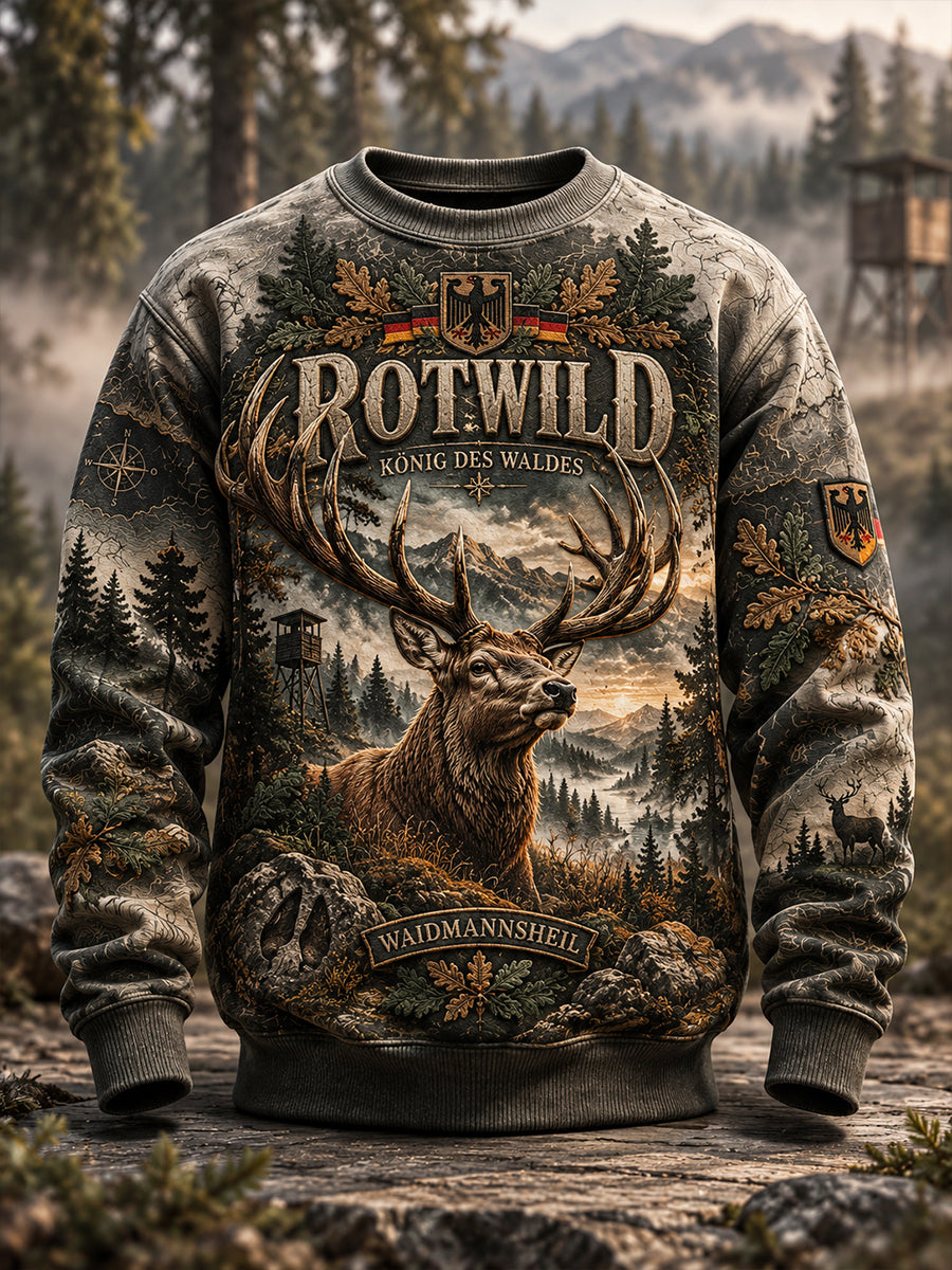 Langärmliges Sweatshirt der deutschen Jagd saison für Männer