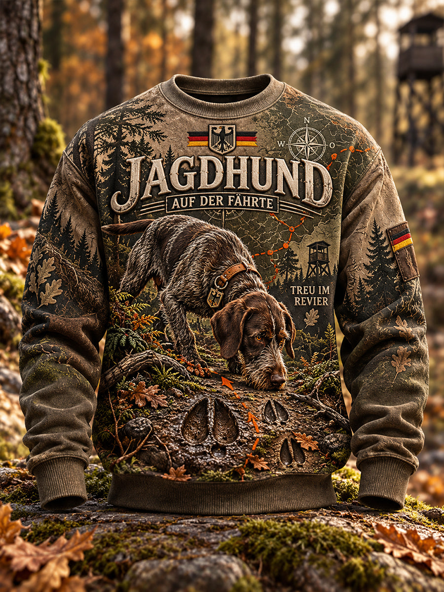 Herren-Herbstjacke mit langen Ärmeln für die Jagdsaison