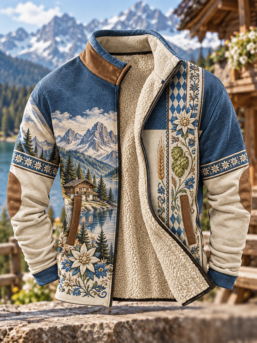 Herren-Fleecejacke aus Bavaria-Composite-Material