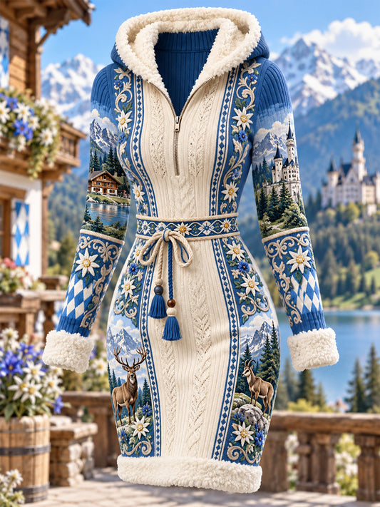 Damen-Kapuzenkleid Bayern