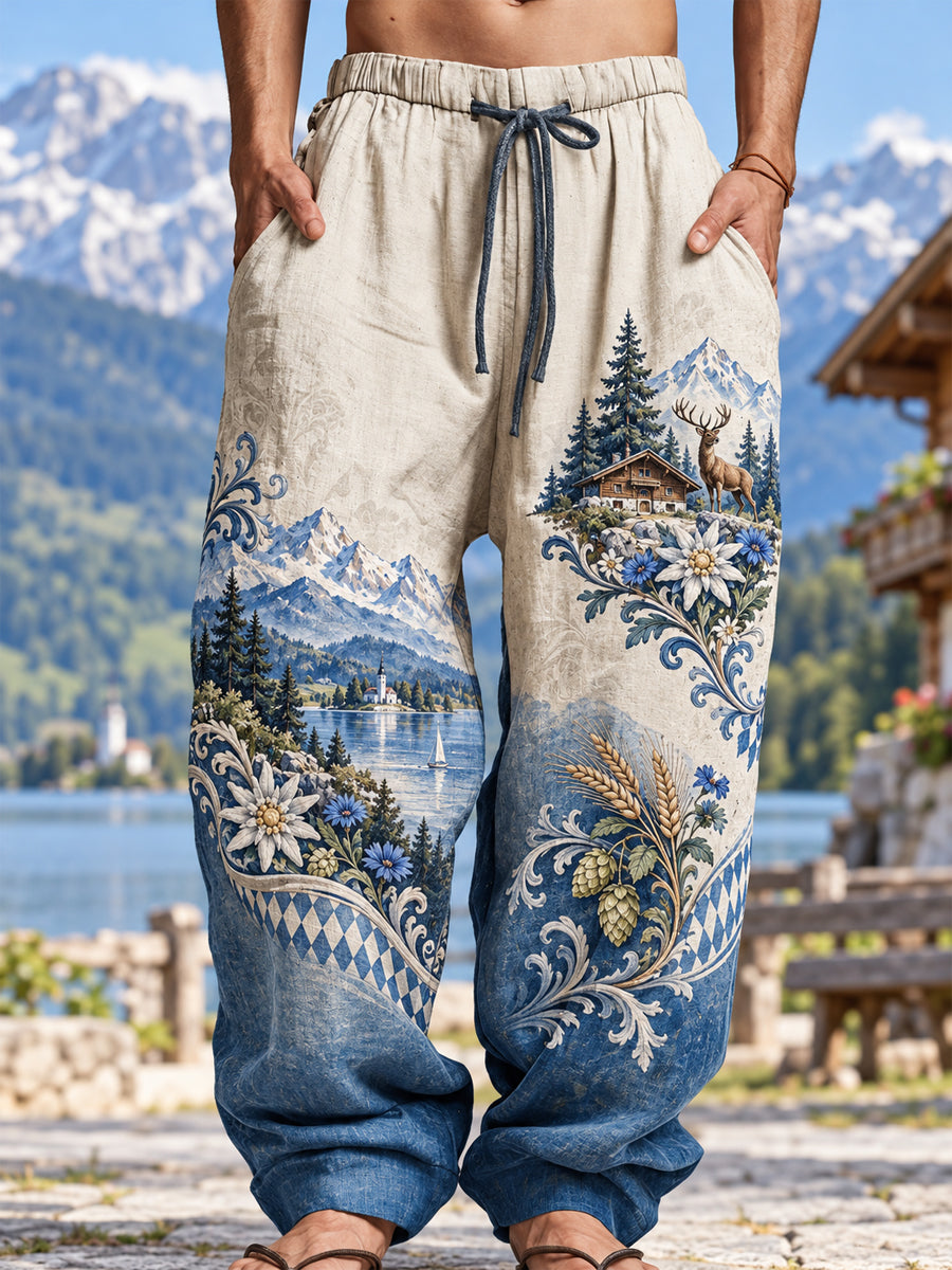 Herrenhose aus Baumwolle und Hanf, bayerisch