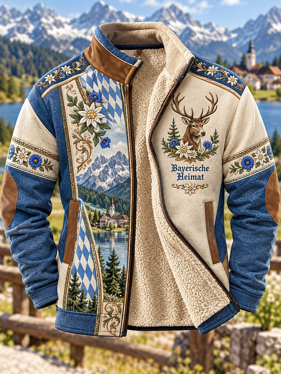 Herren-Fleecejacke aus Bavaria-Composite-Material