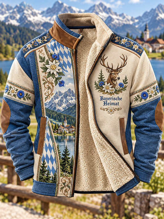 Herren-Fleecejacke aus Bavaria-Composite-Material