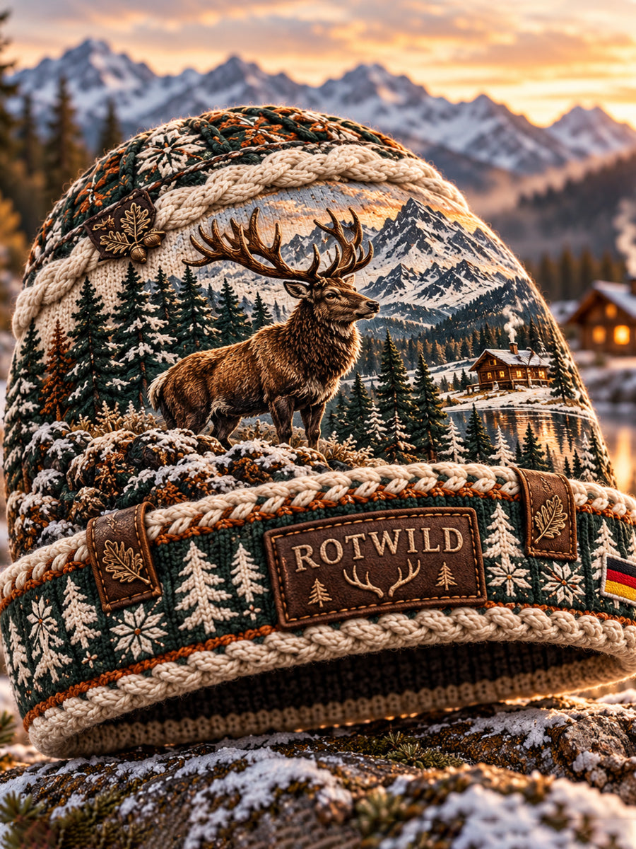 Unisex-Hut mit deutschem Jagdsaison-Print