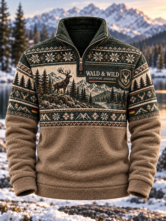 Herren Deutsche Jagd saison Flanell Top